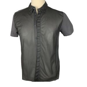 Emporio Armani cotton front Mesh Shirt.